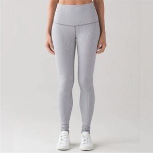 Lululemon Wunder Under Pant Heathered Herringbone Heathered